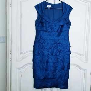 Lizzatti collection blue dress sz 12 EUC